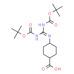 ChemSpider 2D Image | 4-[(2,2,10,10-Tetramethyl-4,8-dioxo-3,9-dioxa-5,7-diazaundecan-6-ylidene)amino]cyclohexanecarboxylic acid | C18H31N3O6