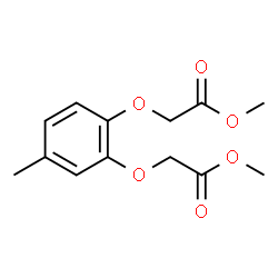 ChemSpider 2D Image | Dimethyl 2,2'-[(4-methyl-1,2-phenylene)bis(oxy)]diacetate | C13H16O6