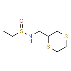ChemSpider 2D Image | N-(1,4-Dithian-2-ylmethyl)ethanesulfinamide | C7H15NOS3
