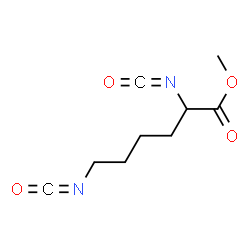 ChemSpider 2D Image | Methyl 2,6-Diisocyanatocaproate | C9H12N2O4