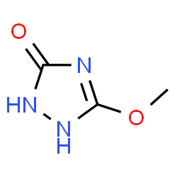 ChemSpider 2D Image | 1,2-Dihydro-5-methoxy-3H-1,2,4-triazol-3-one | C3H5N3O2