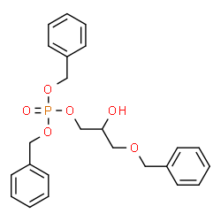 ChemSpider 2D Image | Dibenzyl 3-(benzyloxy)-2-hydroxypropyl phosphate | C24H27O6P