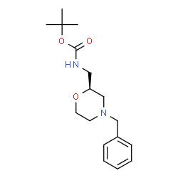 ChemSpider 2D Image | 2-Methyl-2-propanyl {[(2S)-4-benzyl-2-morpholinyl]methyl}carbamate | C17H26N2O3