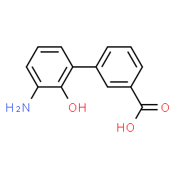 ChemSpider 2D Image | 3-(3-amino-2-hydroxyphenyl)benzoic acid | C13H11NO3