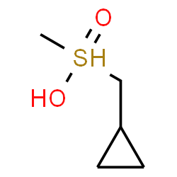 ChemSpider 2D Image | (hydroxy-methyl-oxo-$l^{5}-sulfanyl)methylcyclopropane | C5H11O2S