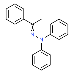 ChemSpider 2D Image | 1,1-Diphenyl-2-(1-phenylethylidene)hydrazine | C20H18N2