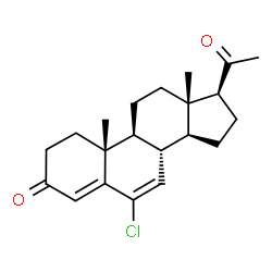ChemSpider 2D Image | 6-Chloropregna-4,6-diene-3,20-dione | C21H27ClO2