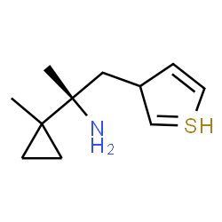 ChemSpider 2D Image | (2S)-2-(1-methylcyclopropyl)-1-(3H-thiophen-3-yl)propan-2-amine | C11H18NS