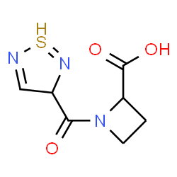 ChemSpider 2D Image | 1-(1$l^{3}-thia-2,5-diazacyclopenta-1,4-diene-3-carbonyl)azetidine-2-carboxylic acid | C7H8N3O3S