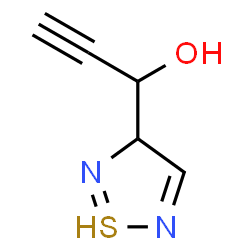 ChemSpider 2D Image | 1-(1$l^{3}-thia-2,5-diazacyclopenta-1,4-dien-3-yl)prop-2-yn-1-ol | C5H5N2OS