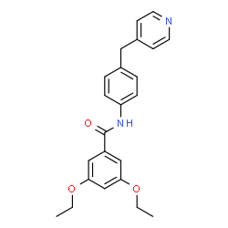 ChemSpider 2D Image | 3,5-Diethoxy-N-[4-(4-pyridinylmethyl)phenyl]benzamide | C23H24N2O3