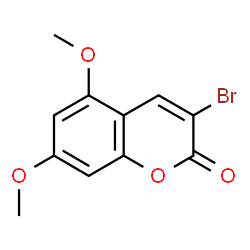 ChemSpider 2D Image | 3-Bromo-5,7-dimethoxy-chromen-2-one | C11H9BrO4
