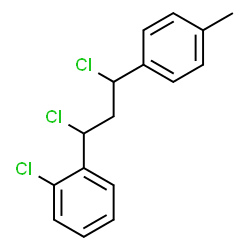 ChemSpider 2D Image | 1-Chloro-2-[1,3-dichloro-3-(4-methylphenyl)propyl]benzene | C16H15Cl3