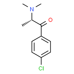 ChemSpider 2D Image | (2S)-1-(4-Chlorophenyl)-2-(dimethylamino)-1-propanone | C11H14ClNO