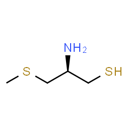 ChemSpider 2D Image | (2S)-2-Amino-3-(methylsulfanyl)-1-propanethiol | C4H11NS2