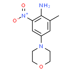 ChemSpider 2D Image | 2-Methyl-4-(4-morpholinyl)-6-nitroaniline | C11H15N3O3