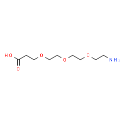 ChemSpider 2D Image | 3-(2-(2-(2-Aminoethoxy)ethoxy)ethoxy)propanoic acid | C9H19NO5