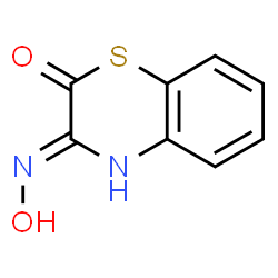 ChemSpider 2D Image | 3-(Hydroxyamino)-2H-1,4-benzothiazin-2-one | C8H6N2O2S