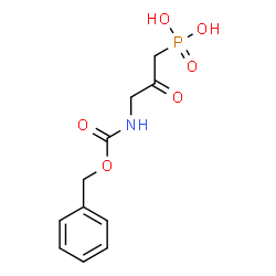 ChemSpider 2D Image | (3-{[(Benzyloxy)carbonyl]amino}-2-oxopropyl)phosphonic acid | C11H14NO6P