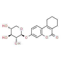 ChemSpider 2D Image | 6-Oxo-7,8,9,10-tetrahydro-6H-benzo[c]chromen-3-yl beta-D-xylopyranoside | C18H20O7