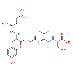 ChemSpider 2D Image | L-alpha-Glutamyl-L-tyrosylglycyl-L-valyl-L-serine | C24H35N5O10