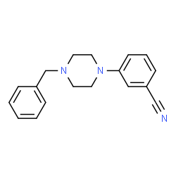 ChemSpider 2D Image | 3-(4-Benzyl-1-piperazinyl)benzonitrile | C18H19N3