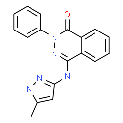 ChemSpider 2D Image | Phthalazinone pyrazole | C18H15N5O