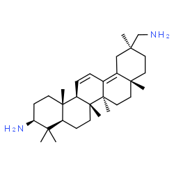 ChemSpider 2D Image | (3beta)-Oleana-11,13(18)-diene-3,30-diamine | C30H50N2