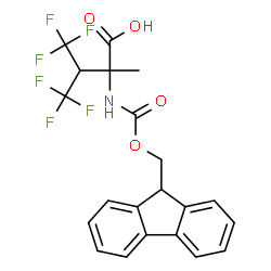 ChemSpider 2D Image | N-[(9H-Fluoren-9-ylmethoxy)carbonyl]-4,4,4-trifluoro-3-(trifluoromethyl)isovaline | C21H17F6NO4