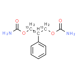 ChemSpider 2D Image | 2-Phenyl(~13~C_3_)-1,3-propanediyl dicarbamate | C813C3H14N2O4