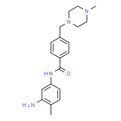 ChemSpider 2D Image | N-(3-Amino-4-methylphenyl)-4-[(4-methyl-1-piperazinyl)methyl]benzamide | C20H26N4O