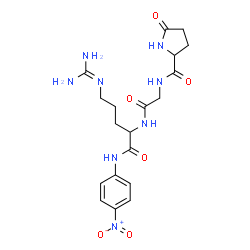 ChemSpider 2D Image | 5-Oxoprolylglycyl-N~5~-(diaminomethylene)-N-(4-nitrophenyl)ornithinamide | C19H26N8O6