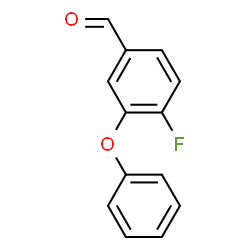 ChemSpider 2D Image | 4-Fluoro-3-phenoxybenzaldehyde | C13H9FO2