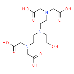 ChemSpider 2D Image | 2,2',2'',2'''-{[(2-Hydroxyethyl)imino]bis(2,1-ethanediylnitrilo)}tetraacetic acid | C14H25N3O9