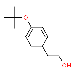 ChemSpider 2D Image | 2-[4-[(2-methylpropan-2-yl)oxy]phenyl]ethanol | C12H18O2