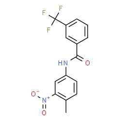 ChemSpider 2D Image | N-(4-Methyl-3-nitrophenyl)-3-(trifluoromethyl)benzamide | C15H11F3N2O3