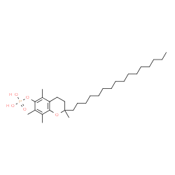 ChemSpider 2D Image | 2-Hexadecyl-2,5,7,8-tetramethyl-3,4-dihydro-2H-chromen-6-yl dihydrogen phosphate | C29H51O5P