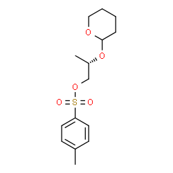 ChemSpider 2D Image | (2S)-2-(Tetrahydro-2H-pyran-2-yloxy)propyl 4-methylbenzenesulfonate | C15H22O5S