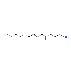 ChemSpider 2D Image | N,N'-Bis(3-aminopropyl)-2-butene-1,4-diamine | C10H24N4