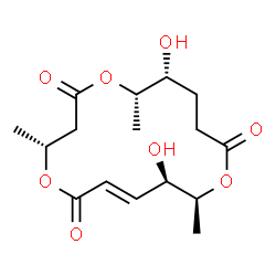 ChemSpider 2D Image | macrosphelide I | C16H24O8