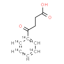 ChemSpider 2D Image | 4-Oxo-4-(~14~C_6_)phenylbutanoic acid | C414C6H10O3