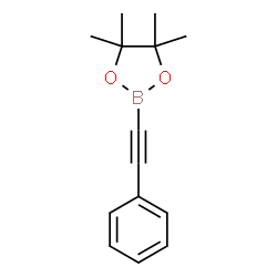 ChemSpider 2D Image | 4,4,5,5-Tetramethyl-2-(phenylethynyl)-1,3,2-dioxaborolane | C14H17BO2