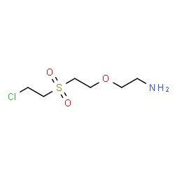 ChemSpider 2D Image | 2-{2-[(2-Chloroethyl)sulfonyl]ethoxy}ethanamine | C6H14ClNO3S