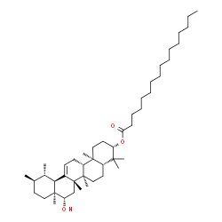 ChemSpider 2D Image | (3beta,16beta)-16-Hydroxyurs-12-en-3-yl palmitate | C46H80O3