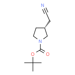 ChemSpider 2D Image | (R)-tert-Butyl 3-(cyanomethyl)pyrrolidine-1-carboxylate | C11H18N2O2