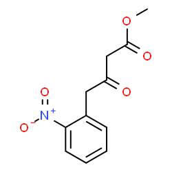 ChemSpider 2D Image | Methyl 4-(2-nitrophenyl)-3-oxobutanoate | C11H11NO5