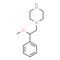 ChemSpider 2D Image | 1-(2-Methoxy-2-phenylethyl)piperazine | C13H20N2O