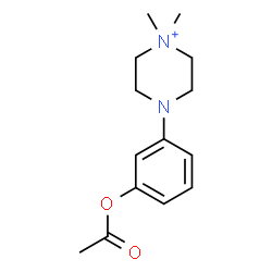 ChemSpider 2D Image | 4-(3-Acetoxyphenyl)-1,1-dimethylpiperazin-1-ium | C14H21N2O2