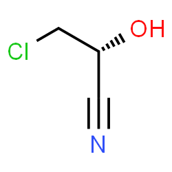 ChemSpider 2D Image | (2R)-3-Chloro-2-hydroxypropanenitrile | C3H4ClNO