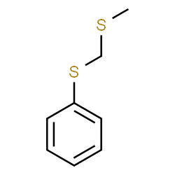 ChemSpider 2D Image | {[(Methylsulfanyl)methyl]sulfanyl}benzene | C8H10S2